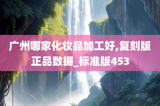 广州哪家化妆品加工好,复刻版正品数据_标准版453