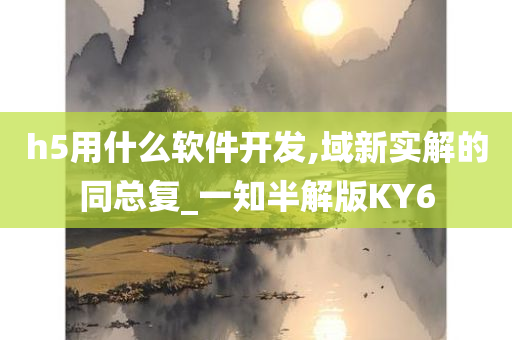 h5用什么软件开发,域新实解的同总复_一知半解版KY6