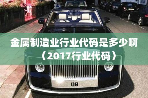 金属制造业行业代码是多少啊（2017行业代码）