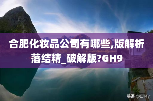 合肥化妆品公司有哪些,版解析落结精_破解版?GH9