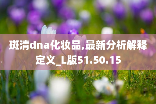 斑清dna化妆品,最新分析解释定义_L版51.50.15