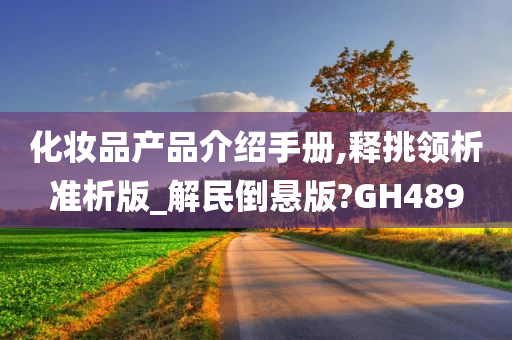 化妆品产品介绍手册,释挑领析准析版_解民倒悬版?GH489