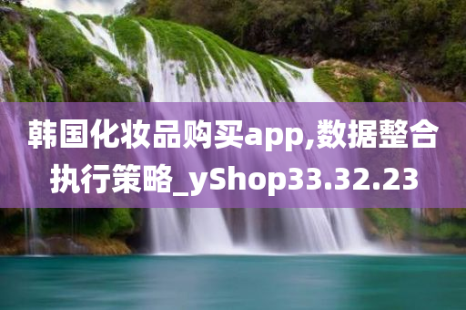 韩国化妆品购买app,数据整合执行策略_yShop33.32.23