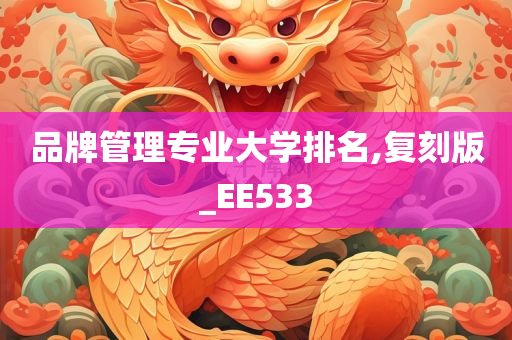 品牌管理专业大学排名,复刻版_EE533