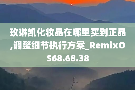 玫琳凯化妆品在哪里买到正品,调整细节执行方案_RemixOS68.68.38