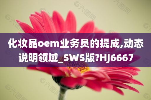 化妆品oem业务员的提成,动态说明领域_SWS版?HJ6667