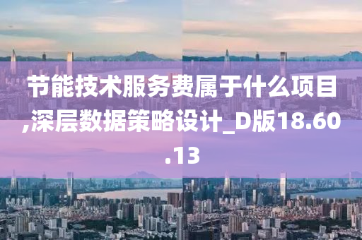 节能技术服务费属于什么项目,深层数据策略设计_D版18.60.13