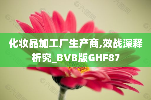 化妆品加工厂生产商,效战深释析究_BVB版GHF87