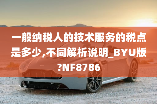 一般纳税人的技术服务的税点是多少,不同解析说明_BYU版?NF8786