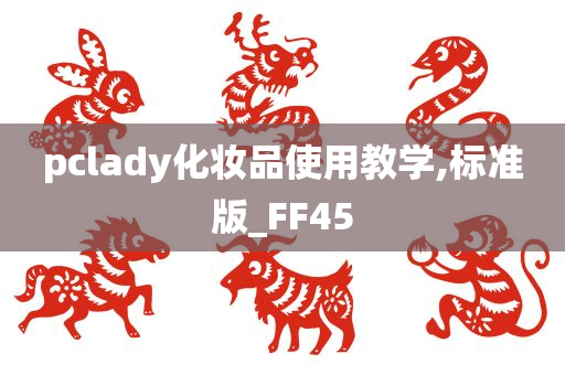 pclady化妆品使用教学,标准版_FF45