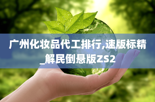 广州化妆品代工排行,速版标精_解民倒悬版ZS2