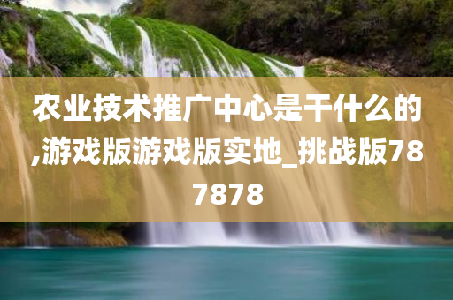 农业技术推广中心是干什么的,游戏版游戏版实地_挑战版787878